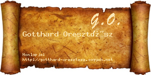 Gotthard Oresztész névjegykártya